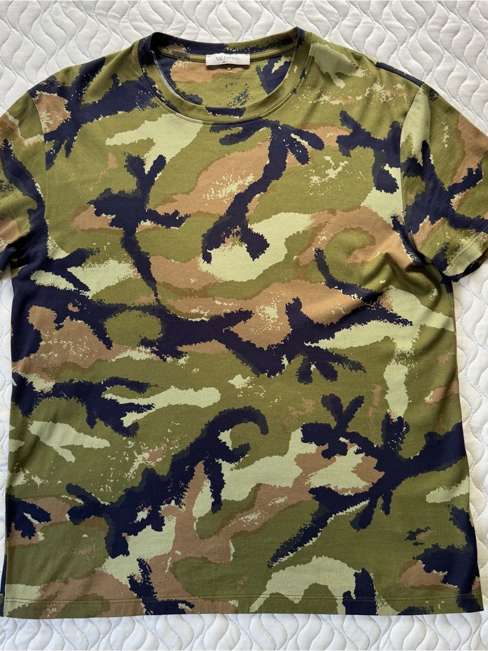 Valentino Rockstud Camo Camouflage T-Shirt Made in Italy Men’s L